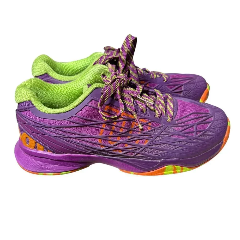 Wilson Kaos 2.0 Women’s Tennis Shoes Purple/Orange/Lime Size 7.5